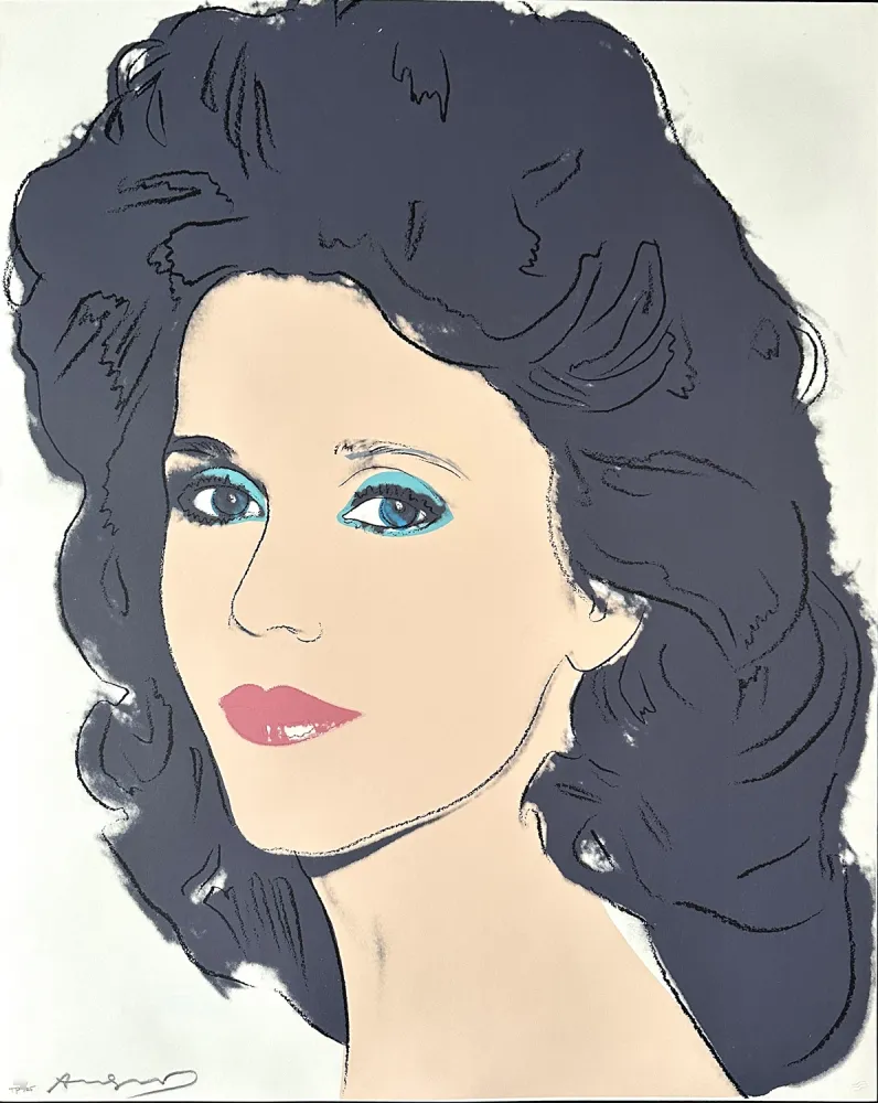 Zeefdruk Warhol - Jane Fonda (FS II.268)