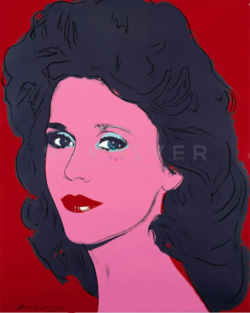 Zeefdruk Warhol - Jane Fonda (FS II.268)