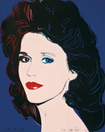 Zeefdruk Warhol - Jane Fonda (FS II.268)