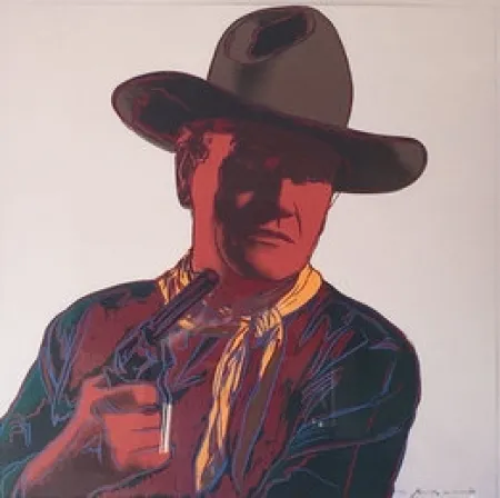 Zeefdruk Warhol -  John Wayne 377 by Andy Warhol 