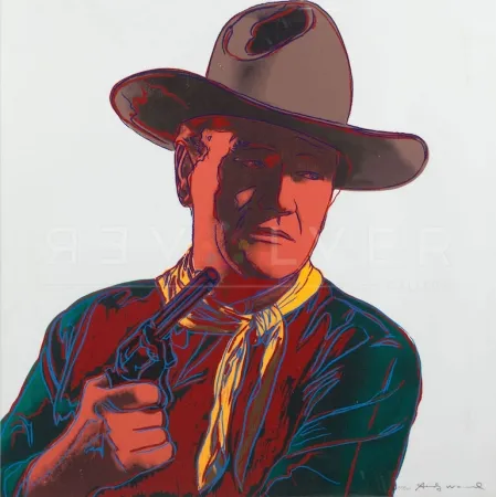 Zeefdruk Warhol - John Wayne [Unique] (FS II.377)