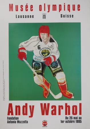 Geïllustreerd Boek Warhol - Joueur de Hockey