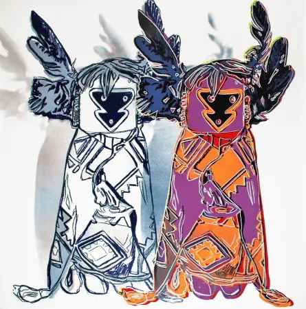 Zeefdruk Warhol - Kachina Dolls (FS II.381)