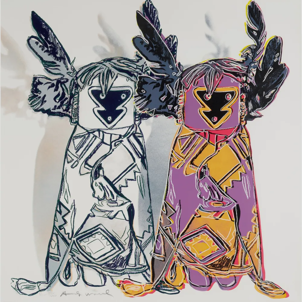 Zeefdruk Warhol - Kachina Dolls (FS II.381)