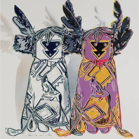 Zeefdruk Warhol - Kachina Dolls (FS II.381)