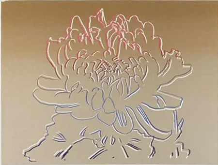 Zeefdruk Warhol - Kiku Gold & Pink