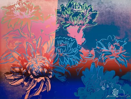 Zeefdruk Warhol - Kiku, II.309