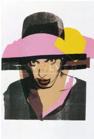 Zeefdruk Warhol - Ladies and Gentlemen, Yellow (FS II.130) by Andy Warhol 