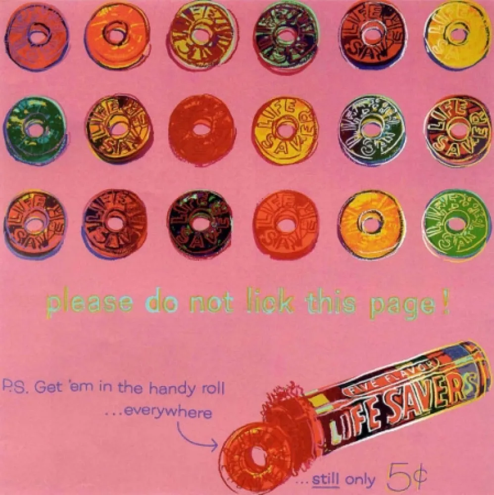 Zeefdruk Warhol - Life Savers