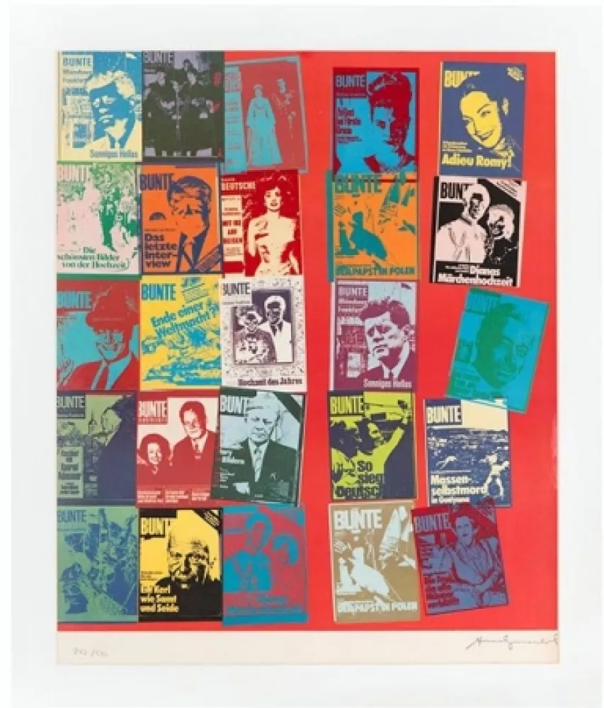 Zeefdruk Warhol - Magazine and History, FS II.304 A