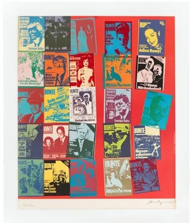 Zeefdruk Warhol - Magazine and History, FS II.304 A