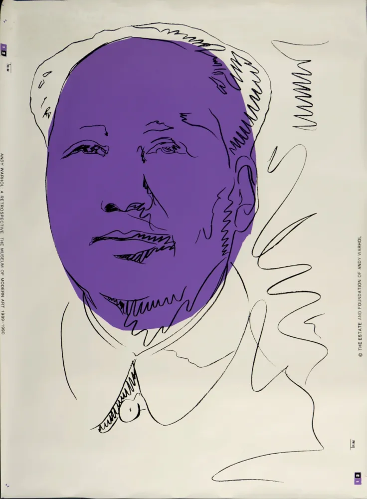 Zeefdruk Warhol - Mao, 1989 - Very large!