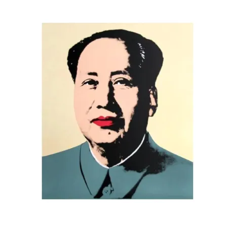 Zeefdruk Warhol - Mao Yellow 