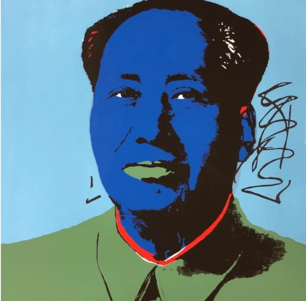 Zeefdruk Warhol - Mao Ze Dong