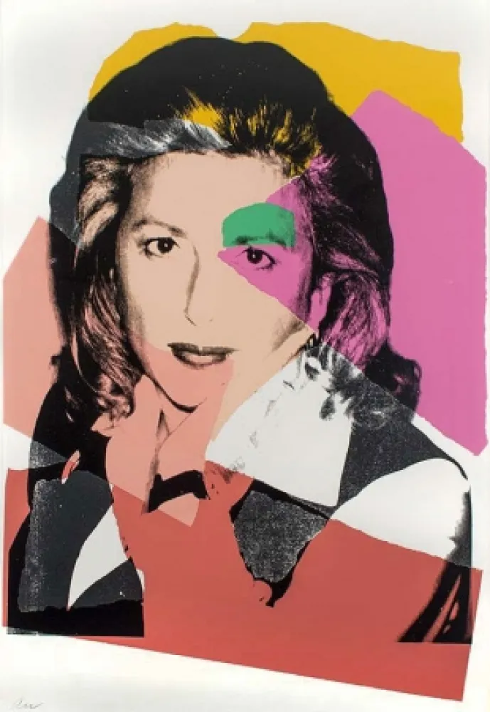 Zeefdruk Warhol - Marcia Weisman, 1975