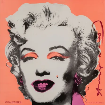 Lithografie Warhol - Marilyn Invitation 12″ X 12″ (Castelli Graphics)