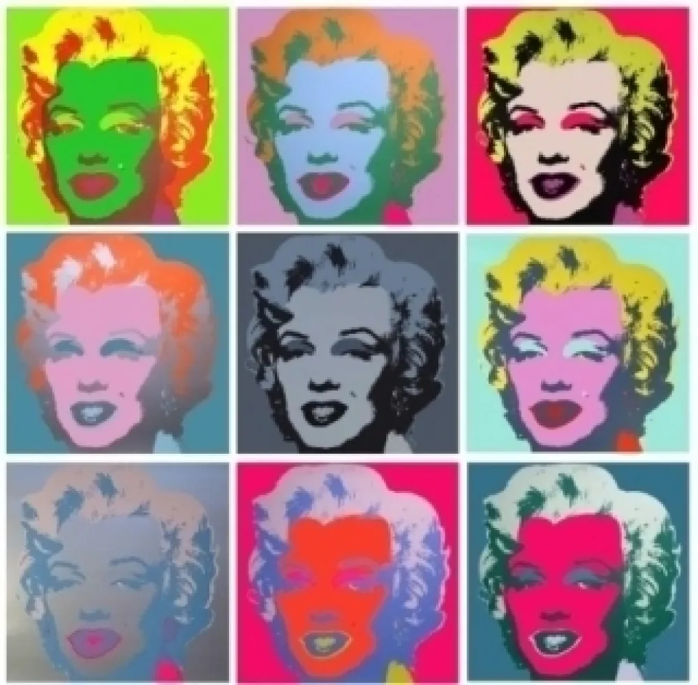 Zeefdruk Warhol - Marilyn Monroe - 10 silkscreens