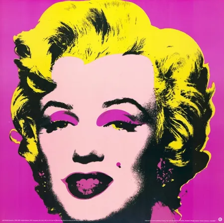 Zeefdruk Warhol - Marilyn Monroe poster