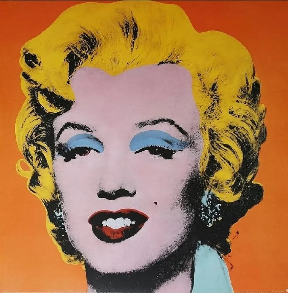 Zeefdruk Warhol - Marilyn Monroe poster