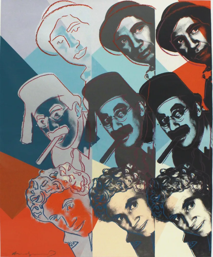 Zeefdruk Warhol - Marx Brothers (FS II.232)