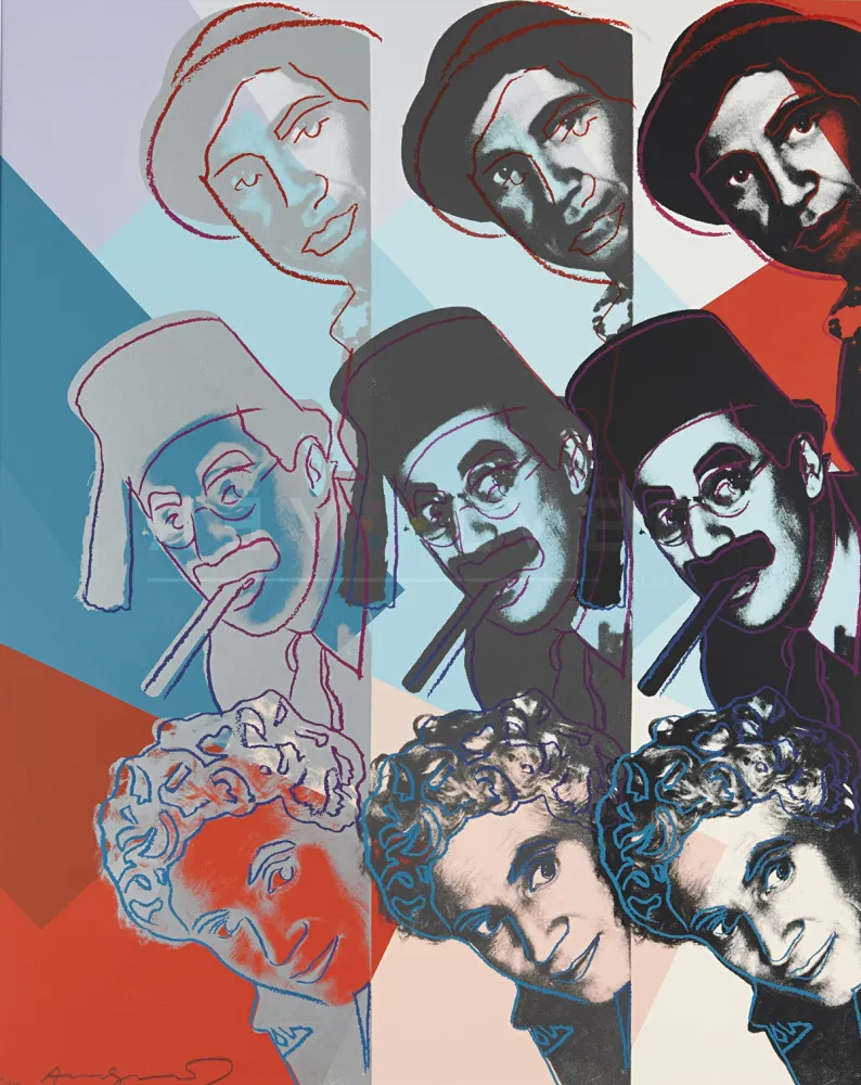 Zeefdruk Warhol - Marx Brothers (FS II.232)