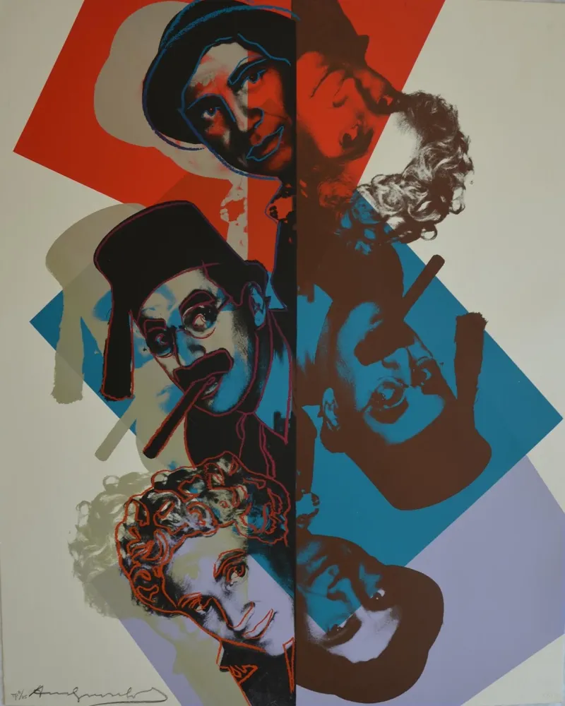 Zeefdruk Warhol - Marx Brothers TP
