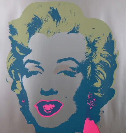 Zeefdruk Warhol - Marylin (#A), c. 1980 - Very large silkscreen enhanced with silver ink