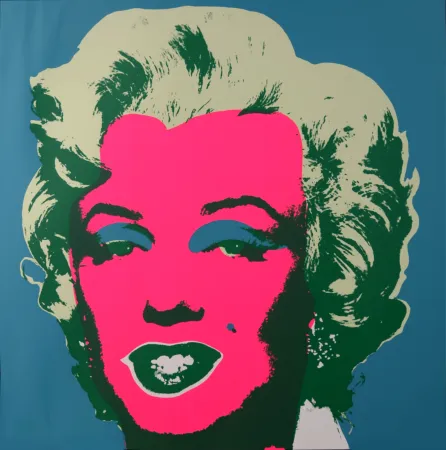 Zeefdruk Warhol - Marylin (#F), c. 1980 - Very large silkscreen