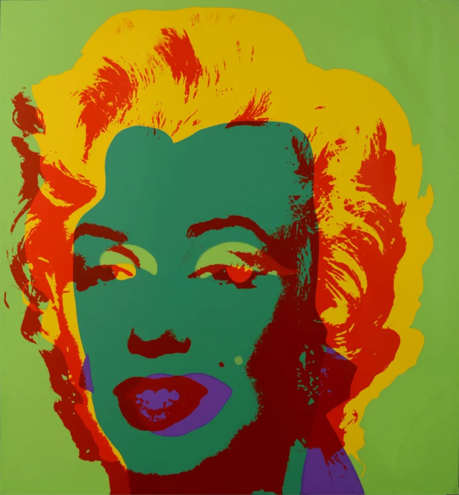 Zeefdruk Warhol - Marylin (#G), c. 1980 - Very large silkscreen