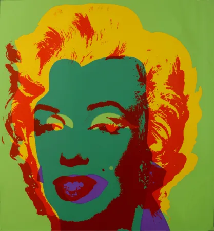 Zeefdruk Warhol - Marylin (#G), c. 1980 - Very large silkscreen