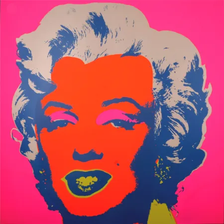 Zeefdruk Warhol - Marylin (#J), c. 1980 - Very large silkscreen