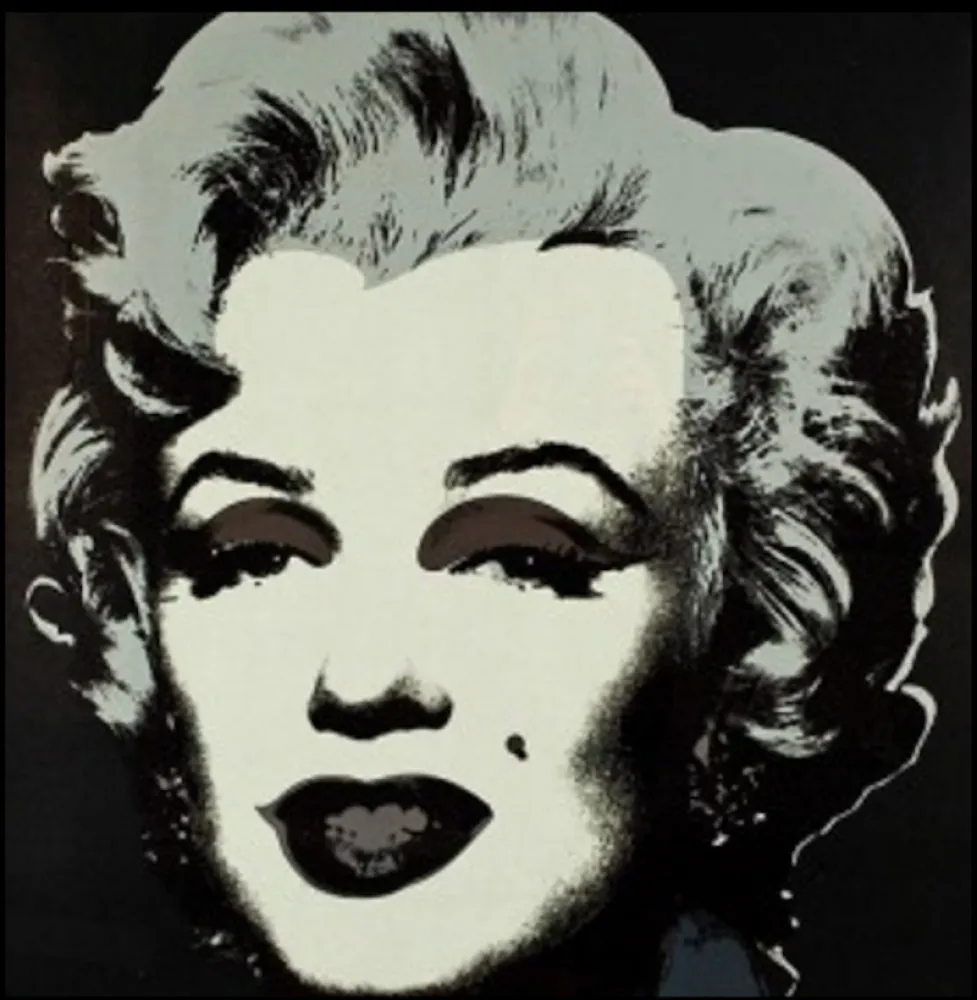 Zeefdruk Warhol - Marylin M. - Black 