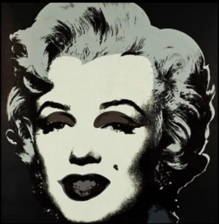 Zeefdruk Warhol - Marylin M. - Black 