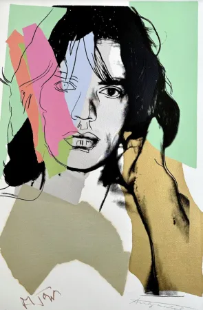 Zeefdruk Warhol - Mick Jagger