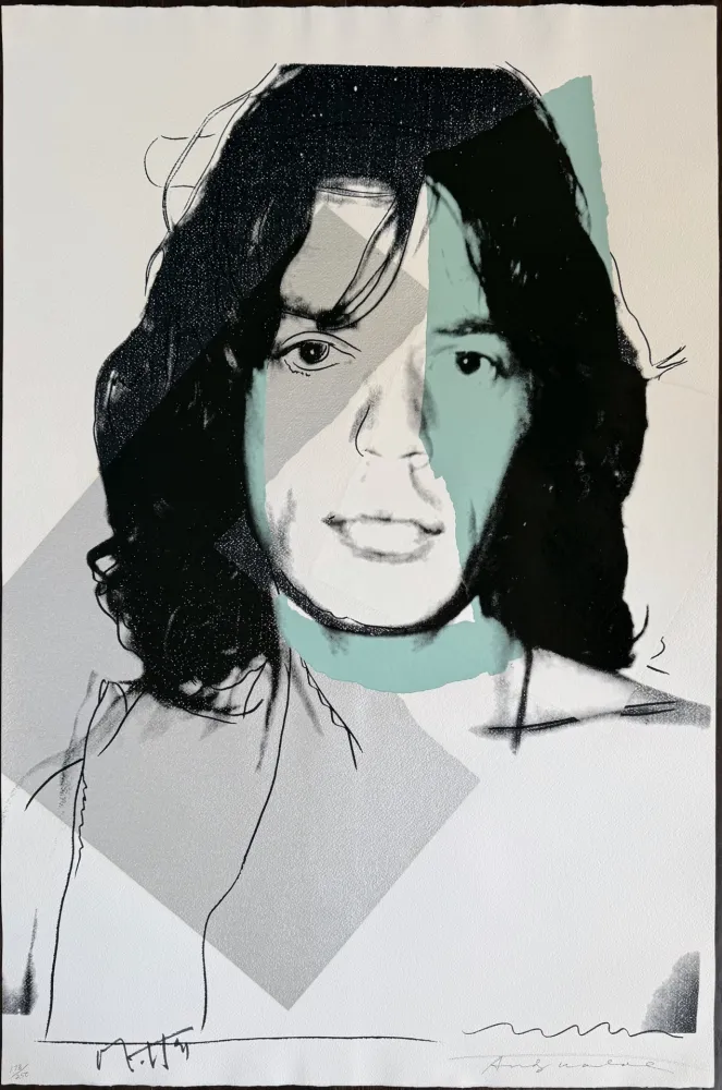Zeefdruk Warhol - Mick Jagger #138