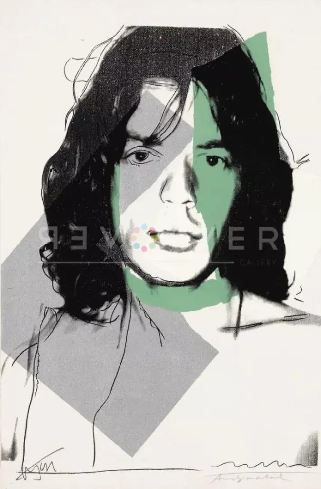 Zeefdruk Warhol - Mick Jagger 138