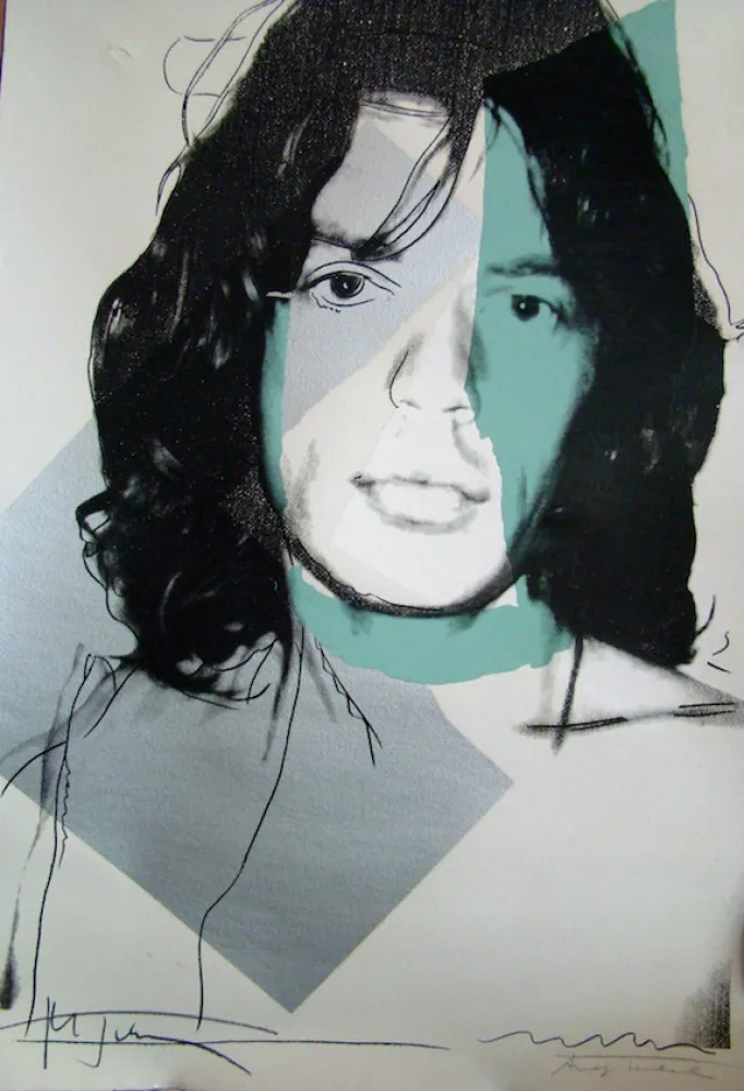 Zeefdruk Warhol - Mick Jagger 138 by Andy Warhol