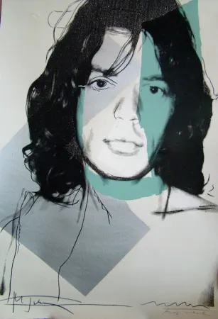 Zeefdruk Warhol - Mick Jagger 138 by Andy Warhol