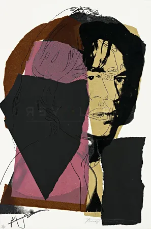 Zeefdruk Warhol - Mick Jagger 139 by Andy Warhol
