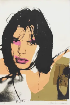 Zeefdruk Warhol - Mick Jagger 141 by Andy Warhol