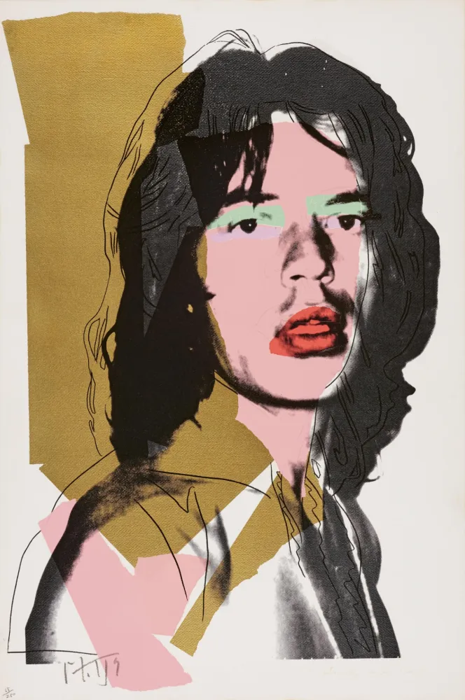 Zeefdruk Warhol - Mick Jagger #143