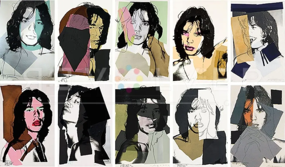 Zeefdruk Warhol - Mick Jagger Complete Portfolio