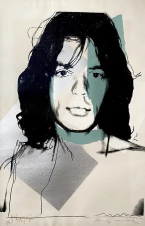 Zeefdruk Warhol - Mick Jagger (FS II 138)