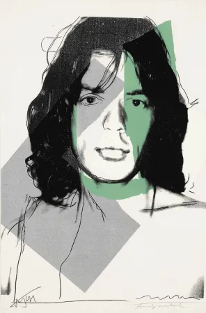 Zeefdruk Warhol - Mick Jagger (FS II.138)