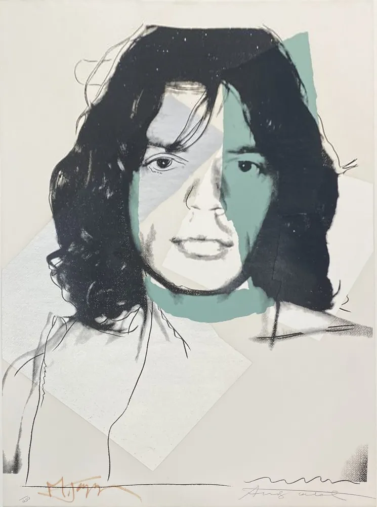 Zeefdruk Warhol - Mick Jagger (FS II.138)
