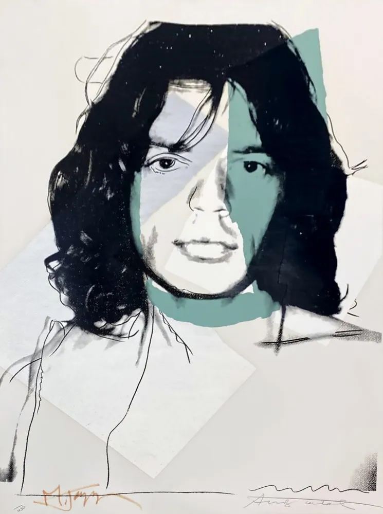 Zeefdruk Warhol - Mick Jagger (FS II.138)