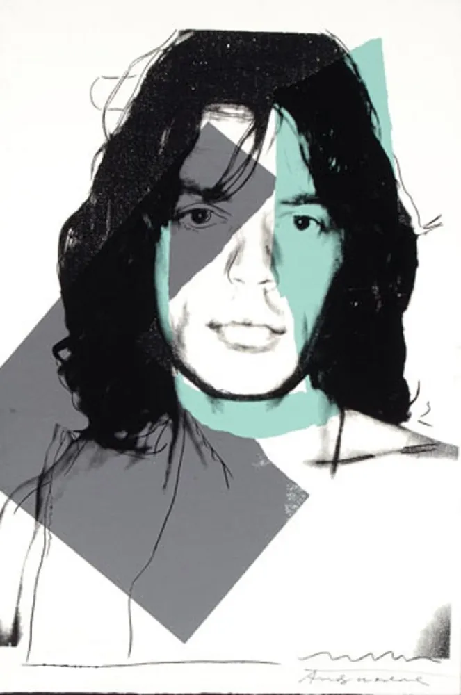 Zeefdruk Warhol - Mick Jagger (FS II.138)