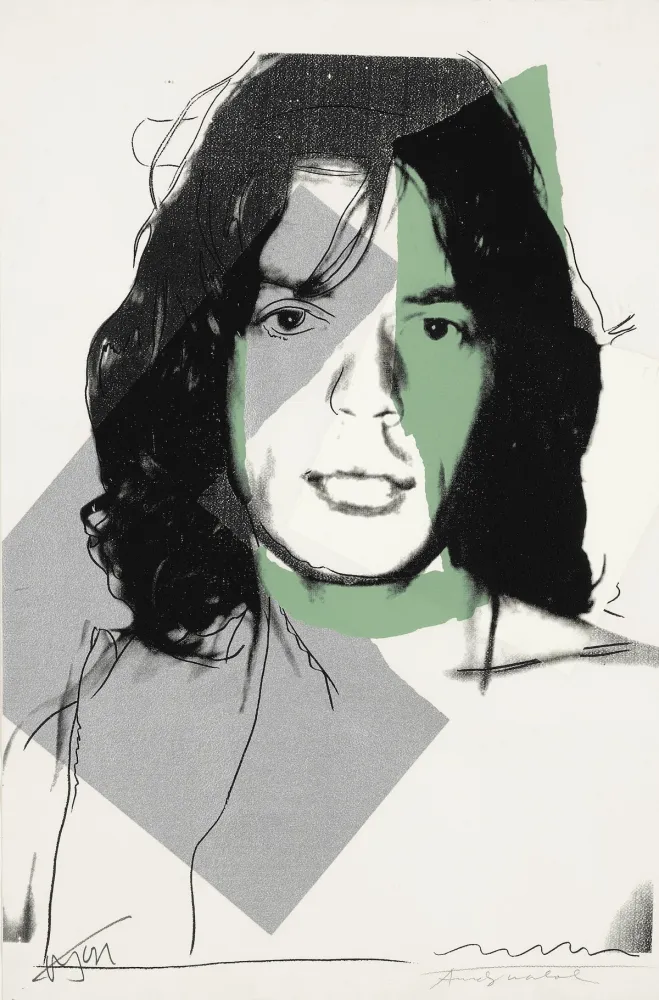 Zeefdruk Warhol - Mick Jagger (FS II.138)