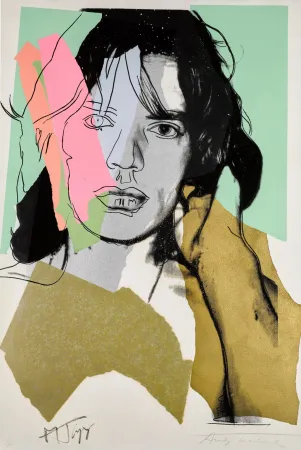 Zeefdruk Warhol - Mick Jagger (FS II.140)