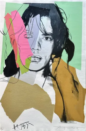 Zeefdruk Warhol - Mick Jagger (FS II.140)